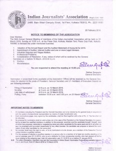 AGM notice 2016